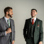 Olive and Grey Suits