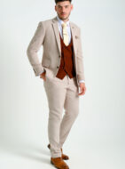 Naples Suit With Red Waistcoat