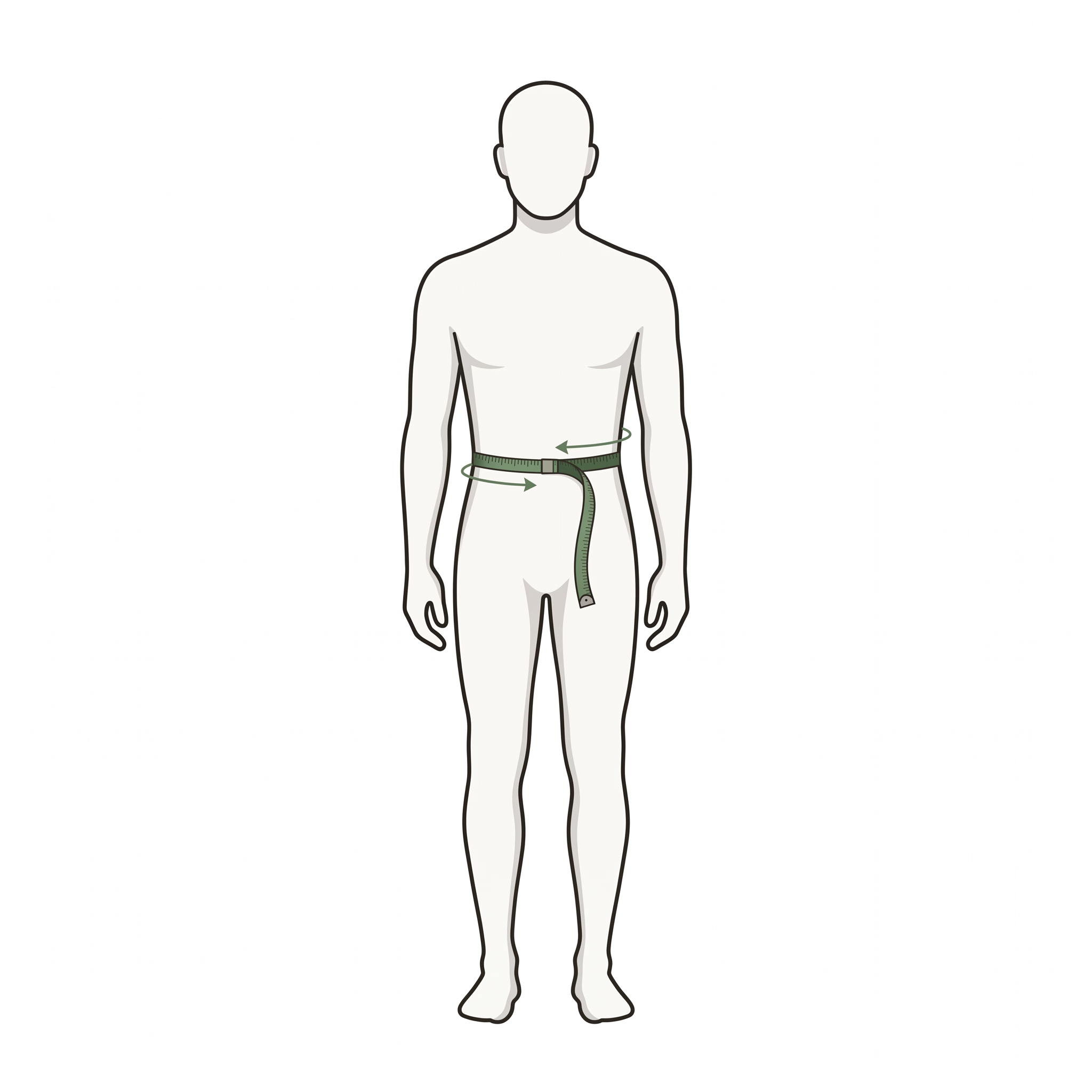 How to measure your waist